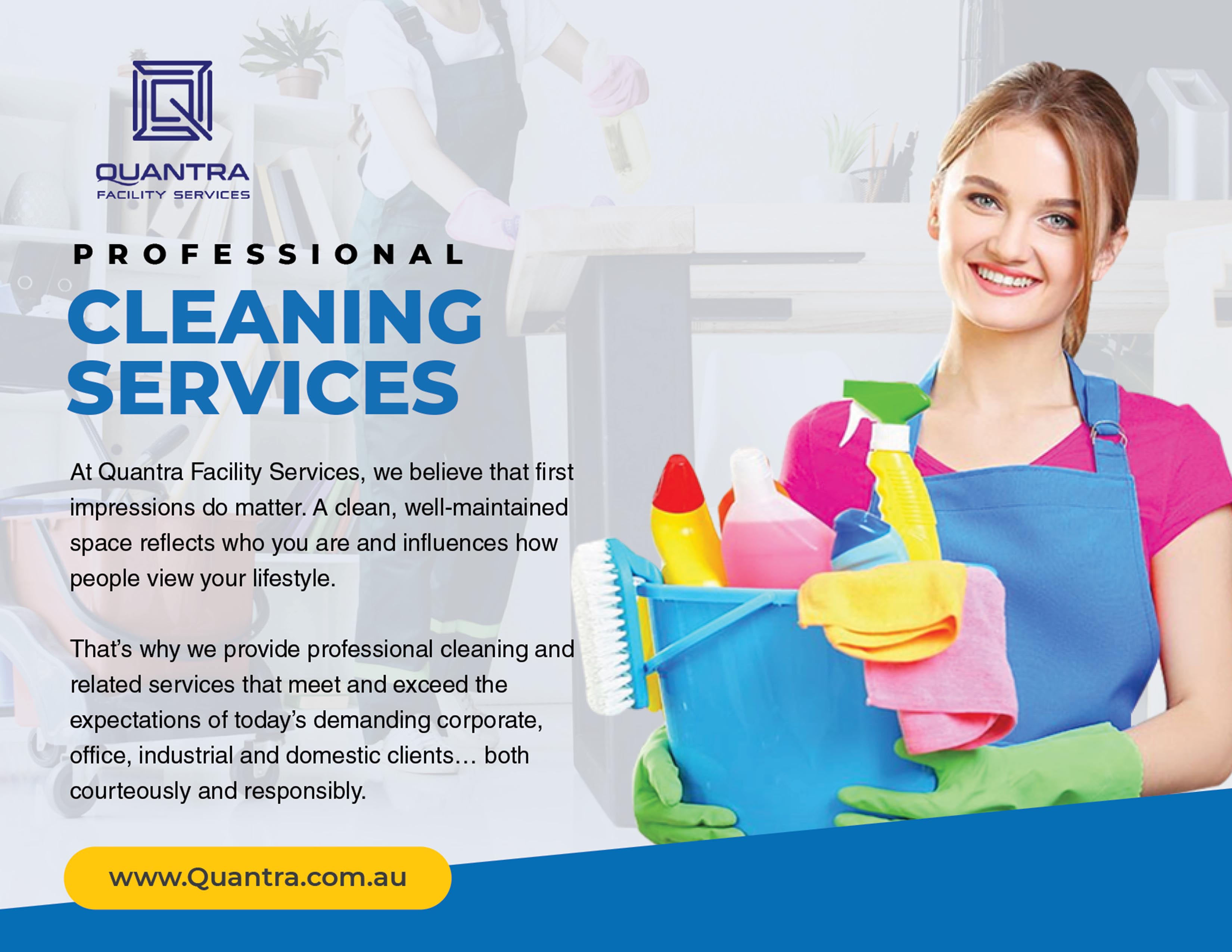 Quantra Facility Services Flyer Design